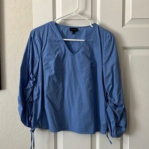 Who What Wear blue blouse